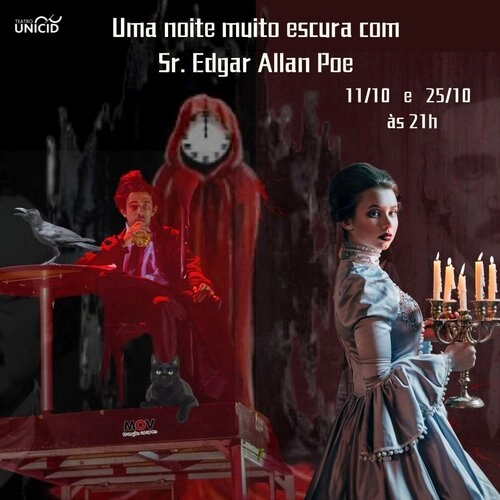 Uma Noite Muito Escura Com o Sr Edgar Allan Poe - 14 e 22 de novembro - Cover Image