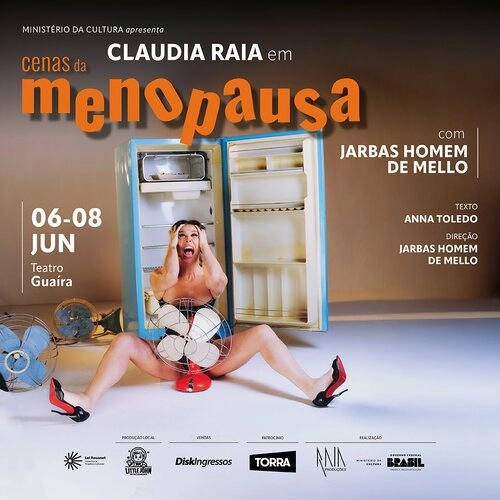CENAS DA MENOPAUSA – COM CLÁUDIA RAIA E JARBAS HOMEM DE MELLO - Cover Image