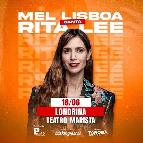 Mel Lisboa canta Rita Lee — Um tributo vibrante à liberdade e ao rock no Teatro Marista Londrina - Cover Image