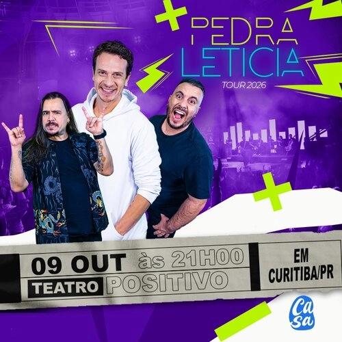 Pedra Letícia – Tour 2026: Um show grande, irreverente e feito para cantar junto no Teatro Positivo - Cover Image