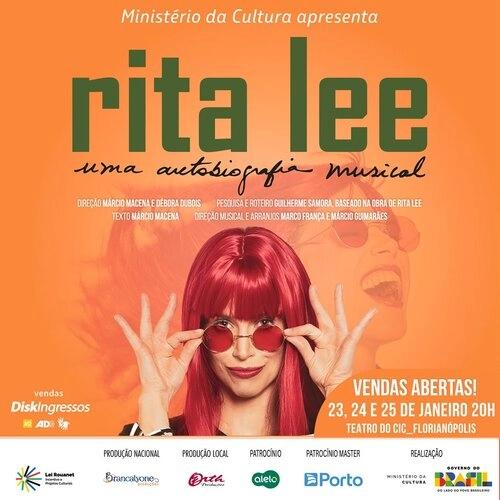 “Rita Lee – Uma Autobiografia Musical” chega a Florianópolis e Porto Alegre em janeiro de 2026 - Cover Image
