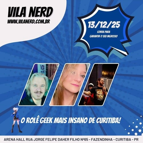 Vila Nerd inaugura sede oficial em Curitiba com evento épico no dia 13 de dezembro - Cover Image
