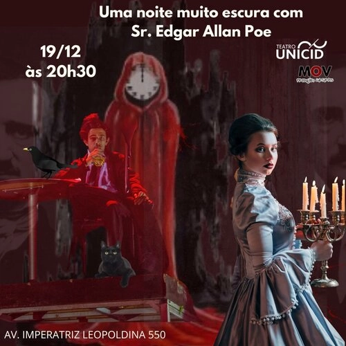Uma Noite Muito Escura Com o Sr Edgar Allan Poe - Última apresentação do ano! - Cover Image