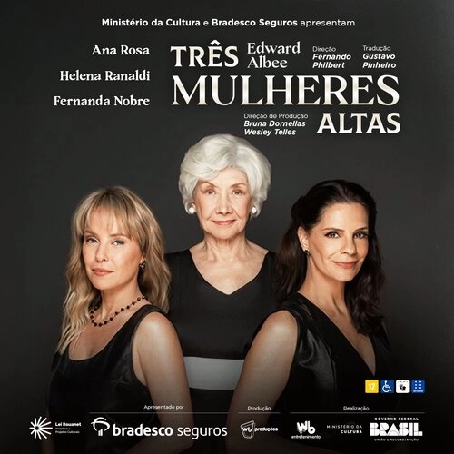 Espetáculo “Três Mulheres Altas” chega ao Guairão com Ana Rosa, Helena Ranaldi e Fernanda Nobre - Cover Image
