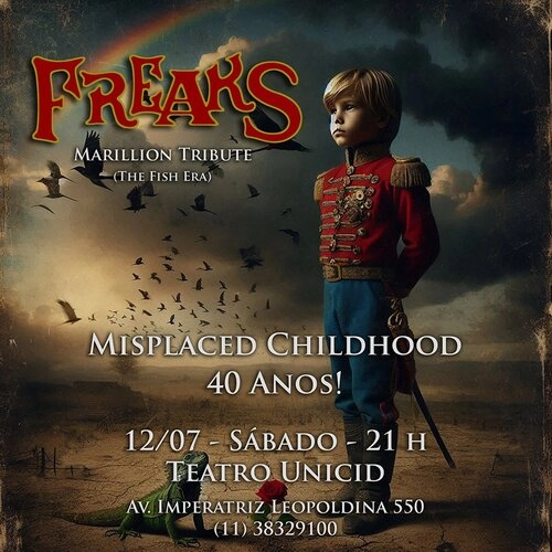 Freaks Marillion Tribute - Misplaced Childhood 40 anos - Cover Image
