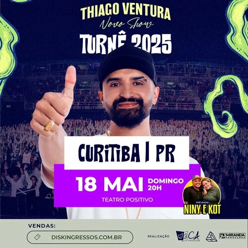 Thiago Ventura - Novo Show - Turnê 2025 - Cover Image
